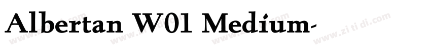 Albertan W01 Medium字体转换
